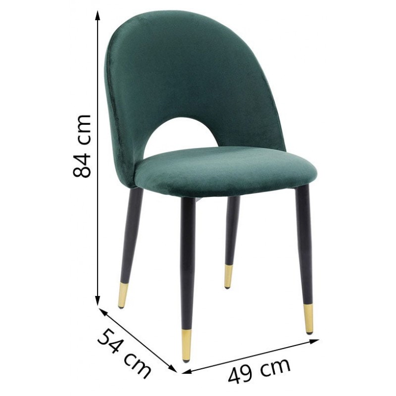 Chair Iris Velvet Green